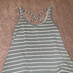 Cross Cross Striped Tank Top